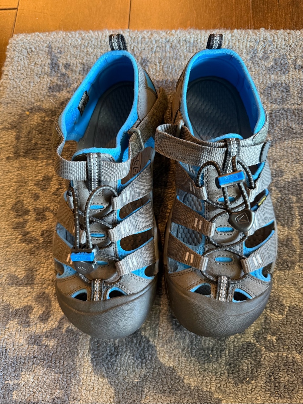 Keen Kids Gray and Blue Closed-Toe Water Shoes